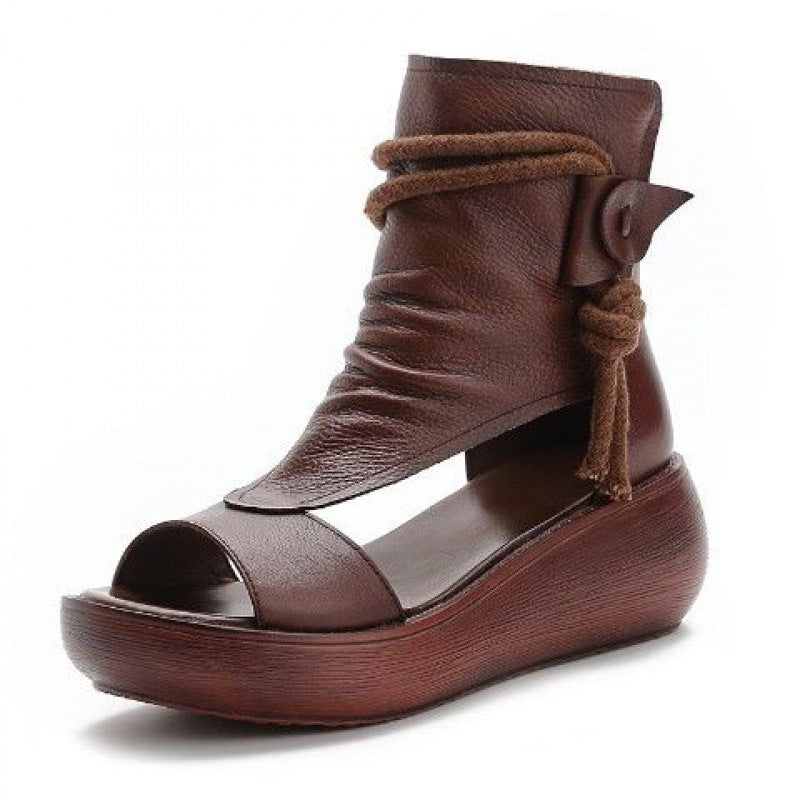 Ortho Welt Keilsandalen Leder Boho – Orthopedic Komfort