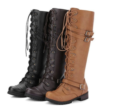 Ortho Welt Reiterstiefel - Orthopedic Nietenschnallen