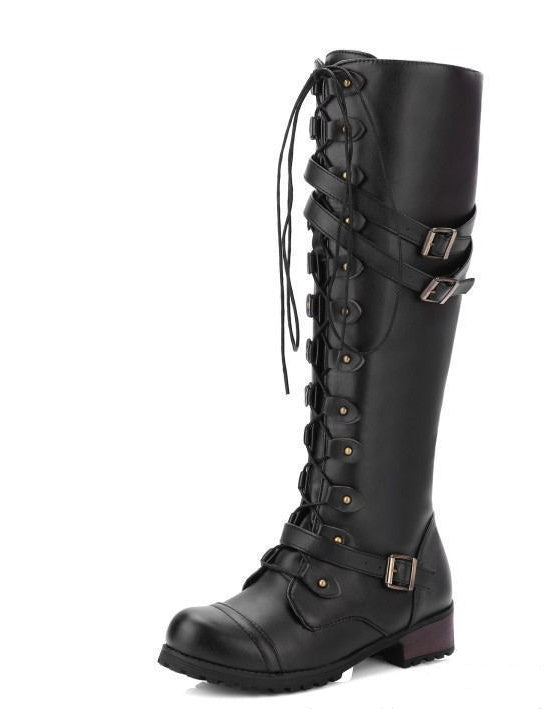 Ortho Welt Reiterstiefel - Orthopedic Nietenschnallen