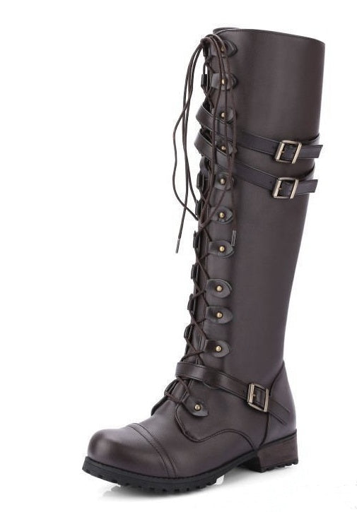 Ortho Welt Reiterstiefel - Orthopedic Nietenschnallen