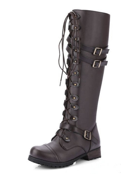 Ortho Welt Reiterstiefel - Orthopedic Nietenschnallen