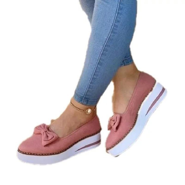 Ortho Welt Damen Orthopedic Schuhe – Schleife & Atmungsaktiv