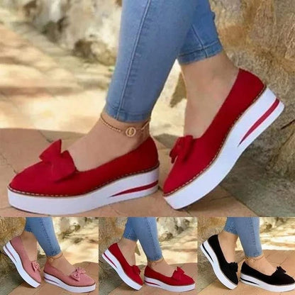 Ortho Welt Damen Orthopedic Schuhe – Schleife & Atmungsaktiv