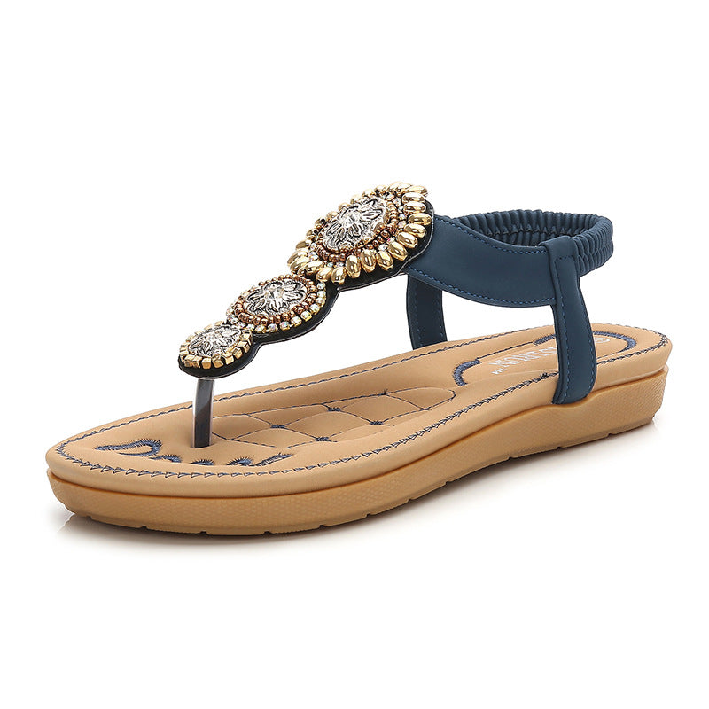 Ortho Welt Orthopedic Sandals - Beaded Comfort Flip-Flops