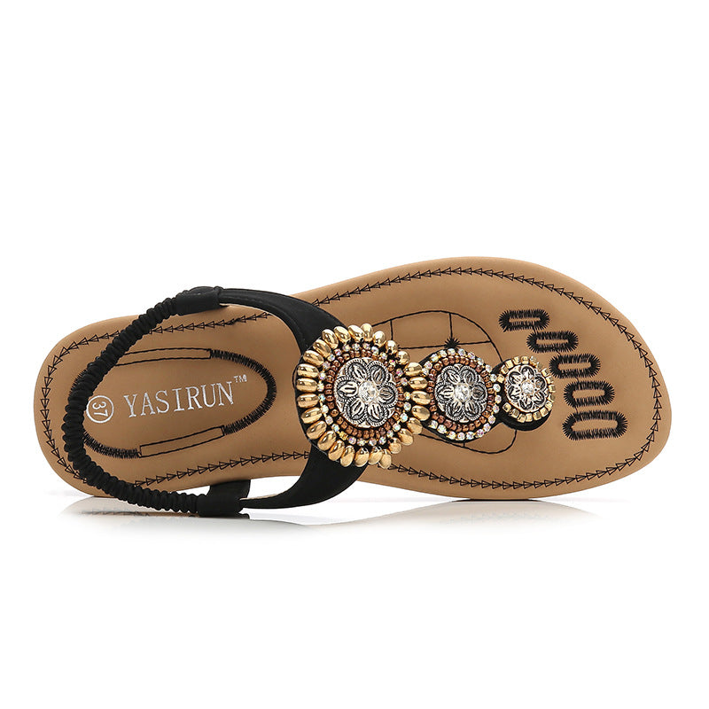 Ortho Welt Orthopedic Sandals - Beaded Comfort Flip-Flops