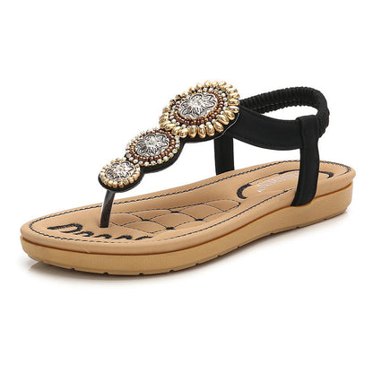 Ortho Welt Orthopedic Sandals - Beaded Comfort Flip-Flops