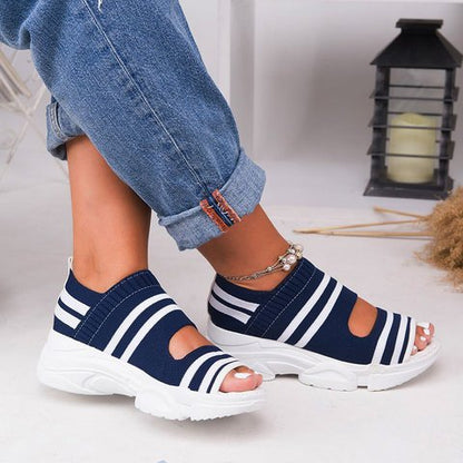 Ortho Welt Woven Fluff Sandals - Comfort And Unique Style