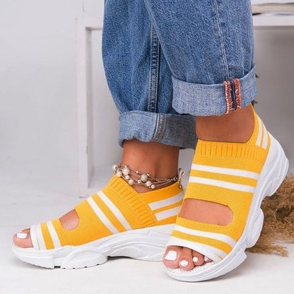 Ortho Welt Woven Fluff Sandals - Comfort And Unique Style