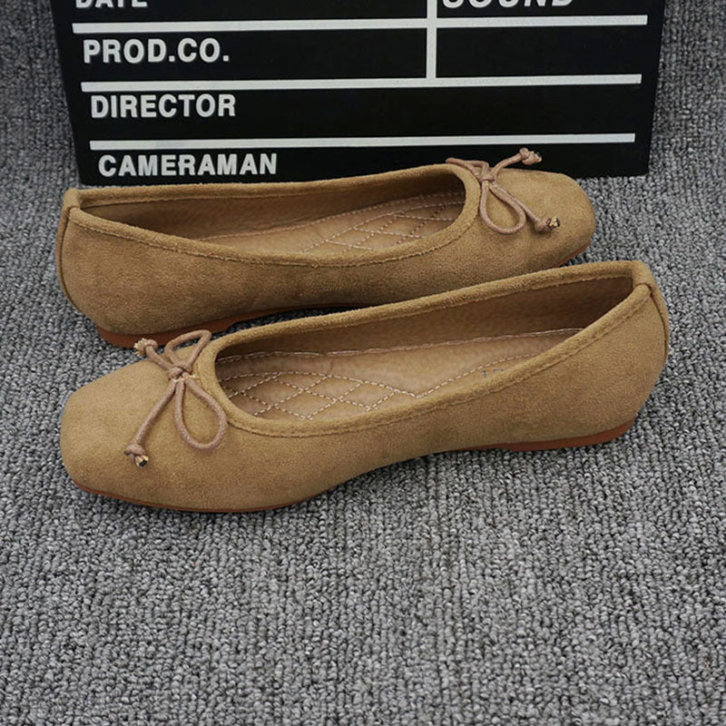 Ortho Welt Square-Toe Flats - Unique Elegance