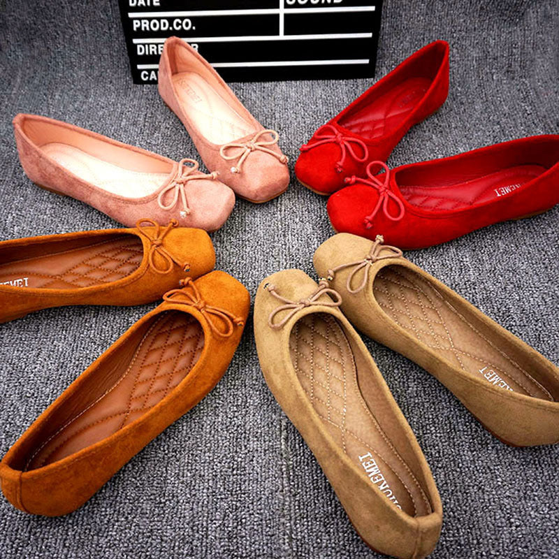 Ortho Welt Square-Toe Flats - Unique Elegance