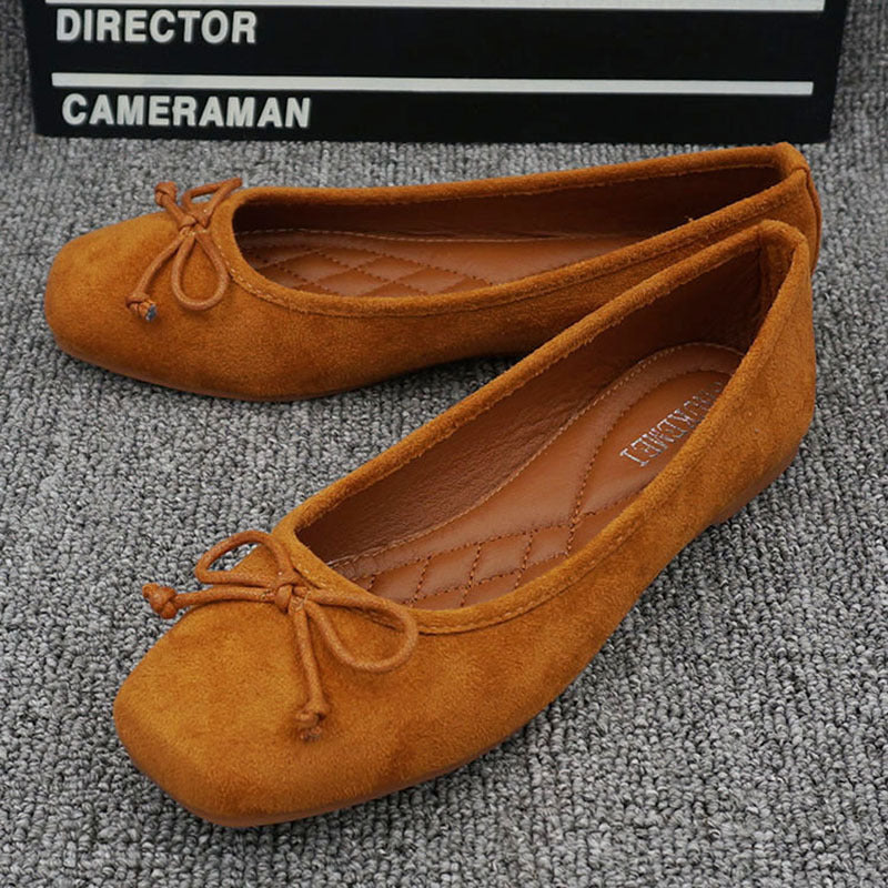 Ortho Welt Square-Toe Flats - Unique Elegance