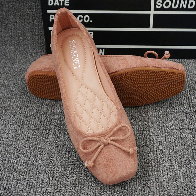 Ortho Welt Square-Toe Flats - Unique Elegance