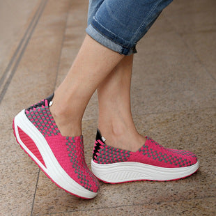 Ortho Welt Woven Rocking Shoes - Orthopedic Platform Comfort