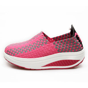 Ortho Welt Woven Rocking Shoes - Orthopedic Platform Comfort