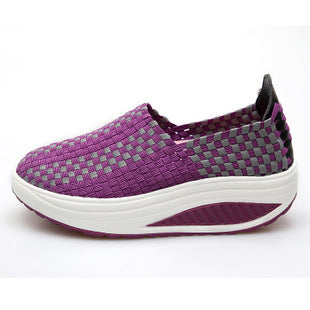 Ortho Welt Woven Rocking Shoes - Orthopedic Platform Comfort