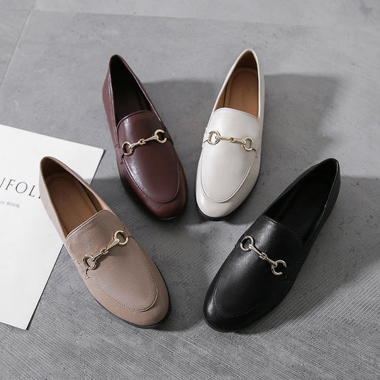 Ortho Welt British Retro Style Leather Shoes, Plus Size
