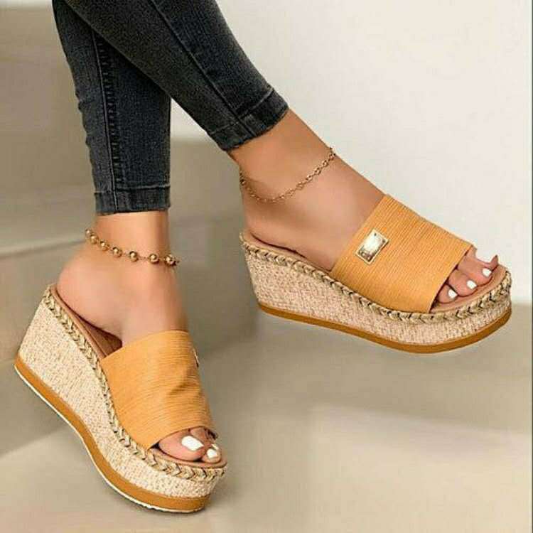 Ortho Welt Platform Wedge Sandals - Unique Elegance