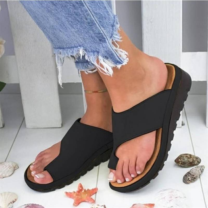 Ortho Welt Damen-Sandalen - Orthopedic Plateau Komfort