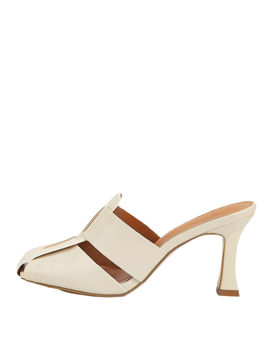 Ortho Welt Woven Sandals And Slippers With Medium Heel - Unique Elegance