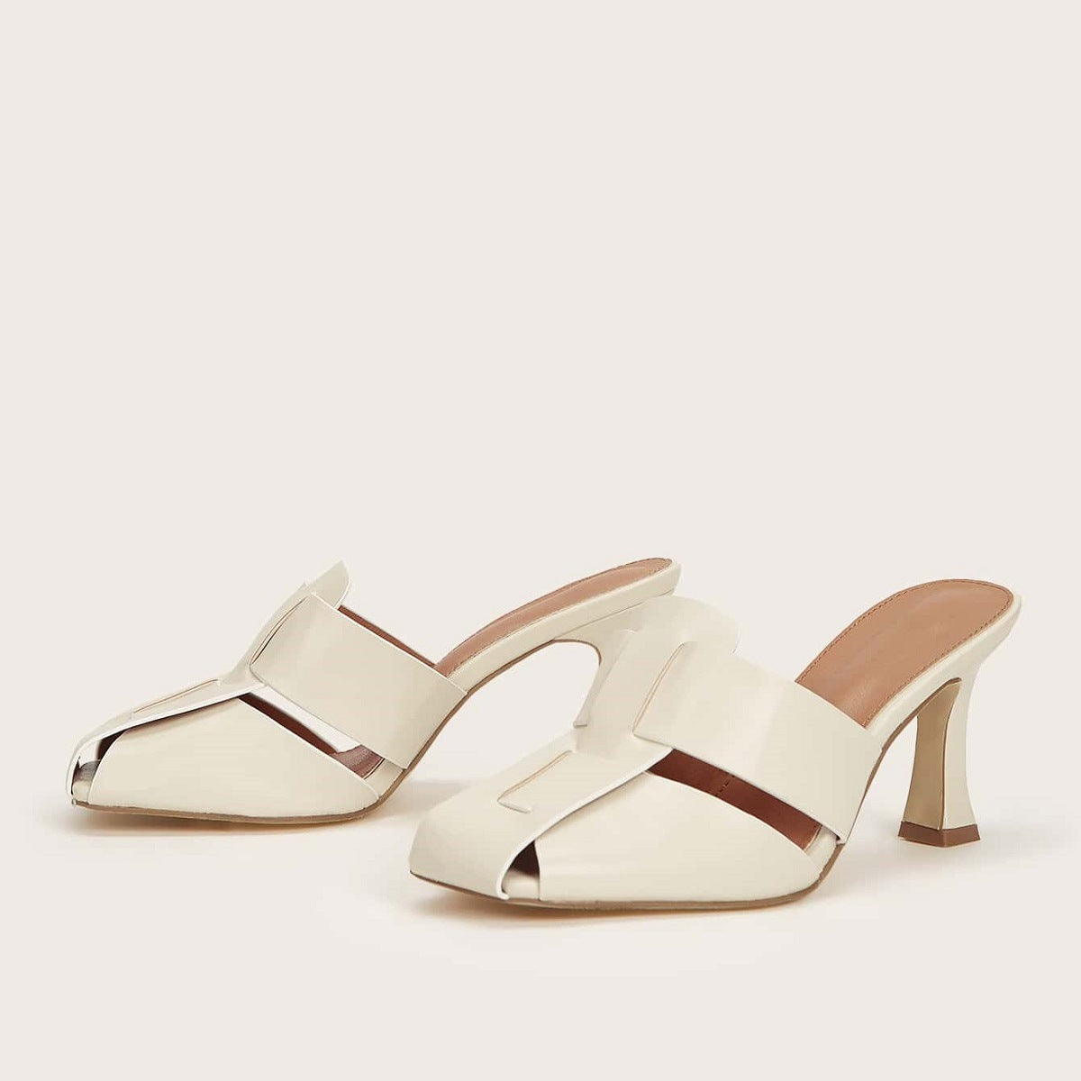 Ortho Welt Woven Sandals And Slippers With Medium Heel - Unique Elegance