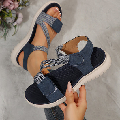 Ortho Welt Fabric Platform Beach Sandals
