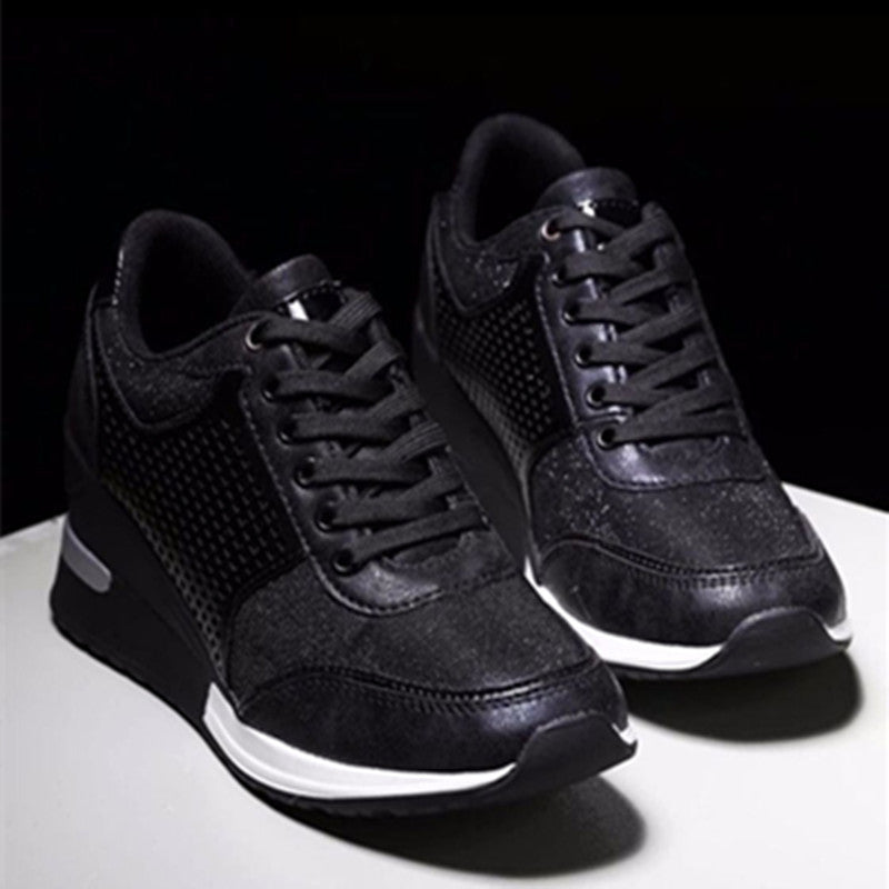 Ortho Welt Lace-Up Sneakers With Wedge Heels