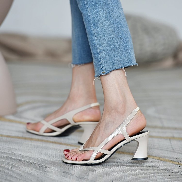 Ortho Welt Sandals With Thick, High Heels, A Unique Style