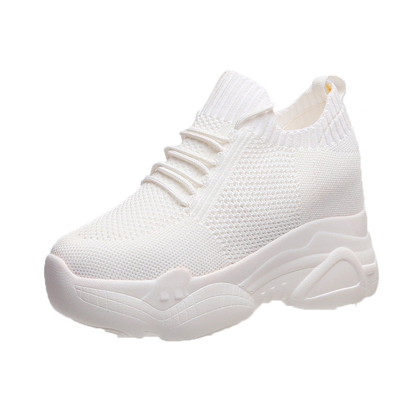 Ortho Welt Heighten White Shoes - Unique Elegance