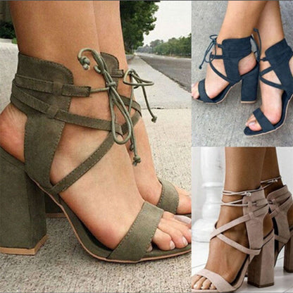 Ortho Welt Unique High Heel Sandals With Ankle Strap