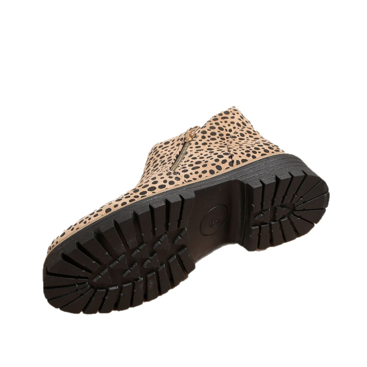 Ortho Welt Leopard Print Low Heel Boots - Unique Elegance