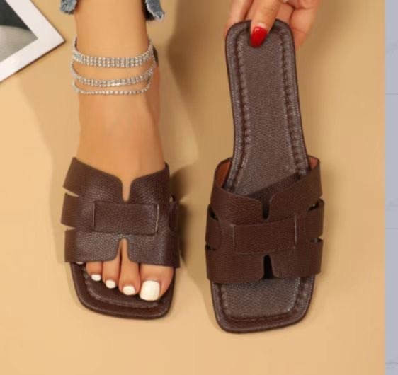 Ortho Welt Square-Toe Flat Sandals - Unique Elegance For Summer
