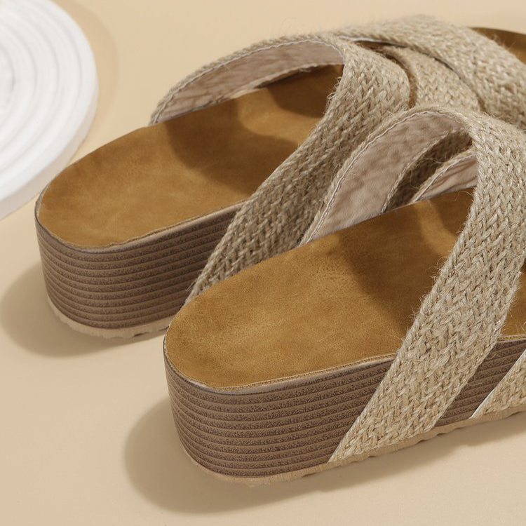 Ortho Welt Summer Sandals With Braided Straps - Unique And Elegant