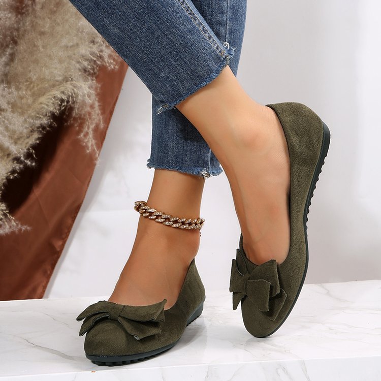 Ortho Welt Bows Flat Shoes  - Elegance And Comfort