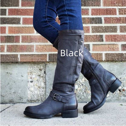 Ortho Welt High Leg Orthopedic Boot - Low Heel Comfort