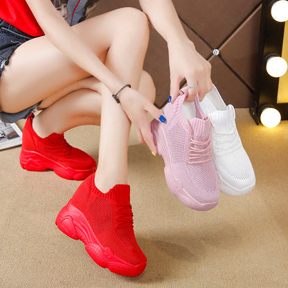 Ortho Welt Heighten White Shoes - Unique Elegance
