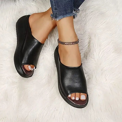 Ortho Welt Damen Keilsandalen - Orthopedic Komfort Slip-On