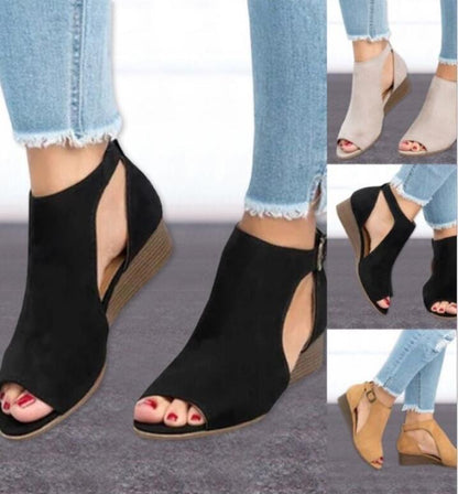 Ortho Welt Damen Orthopädische Keilsandalen Offene Zehen