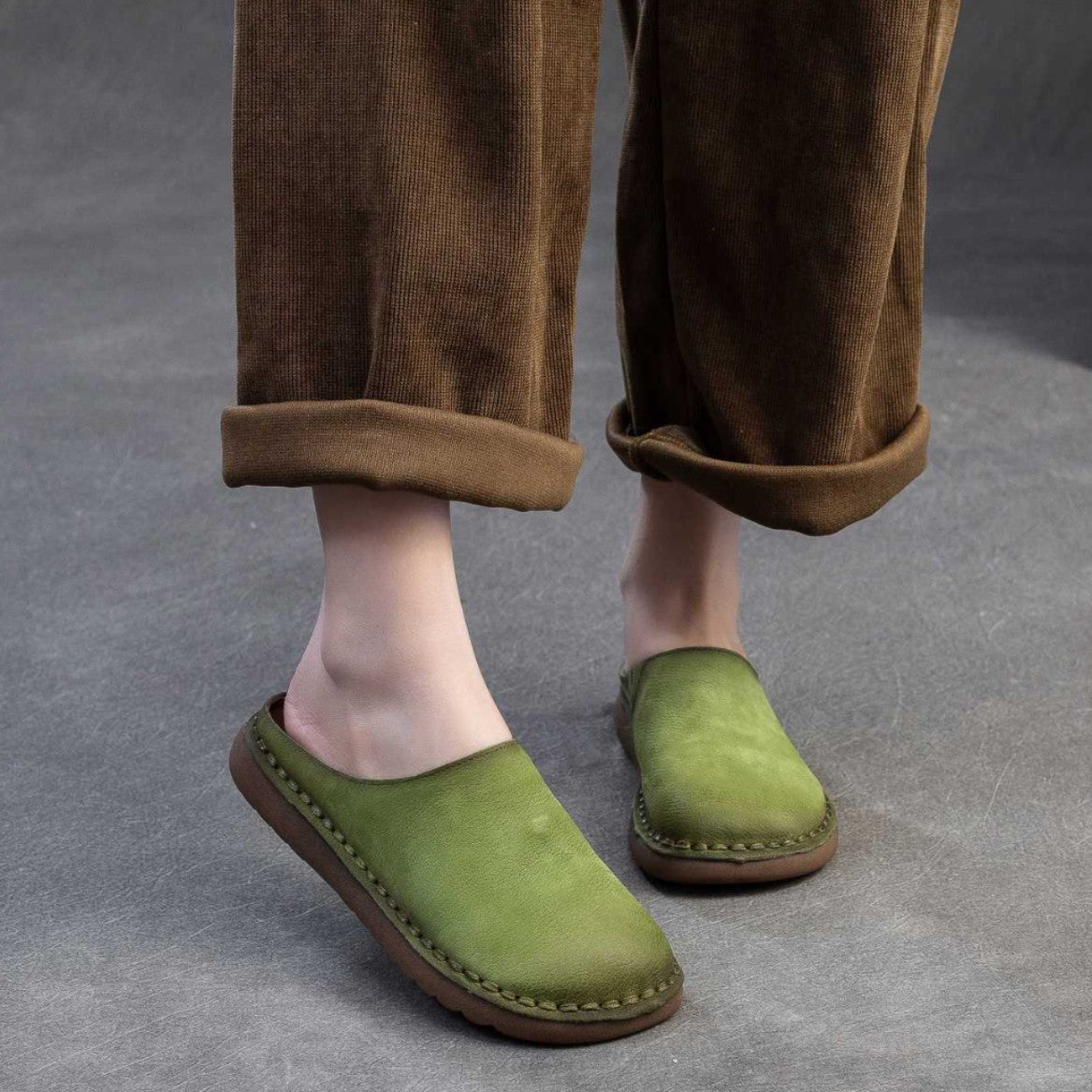 Ortho Welt Maren Pantoletten - Orthopedic Leder Slipper