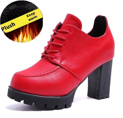 Ortho Welt Shoes With Unique Thick Heels And Platform