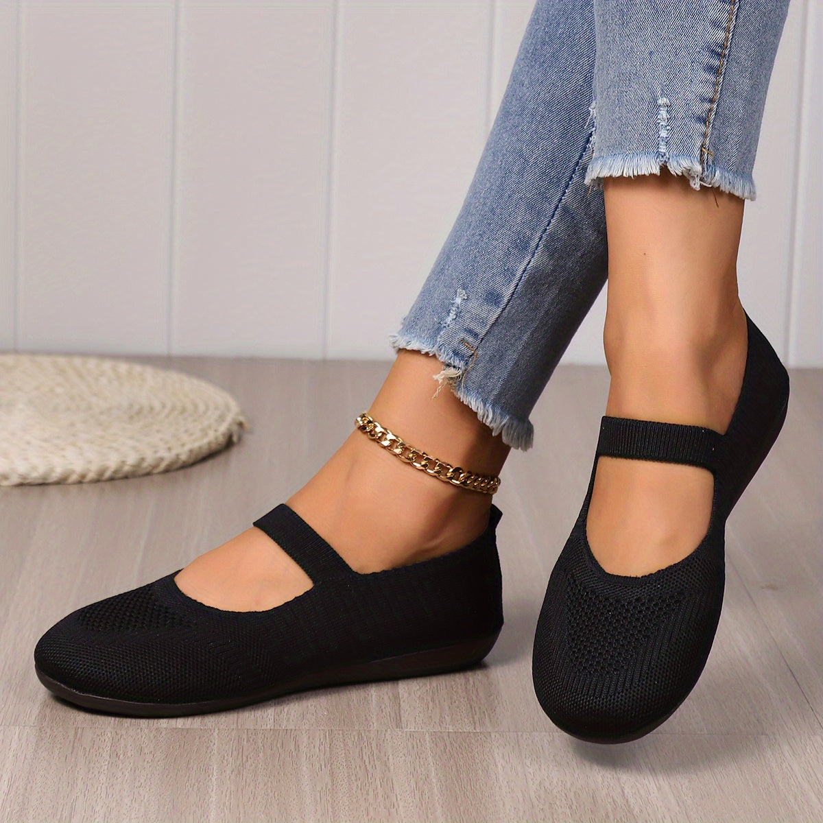 Cameron | Orthopädische Mary-Jane-Strickschuhe – Leicht und bequem für jeden Tag