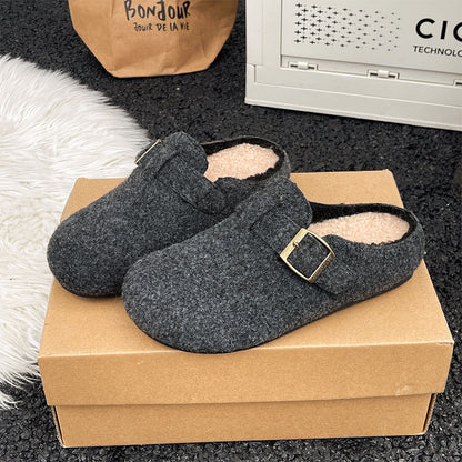 Ortho Welt Wool And Cotton Slippers - Casual Elegance