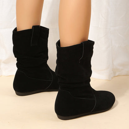 Ortho Welt Suede Orthopedic Mid-Calf Boots - Warm Lining