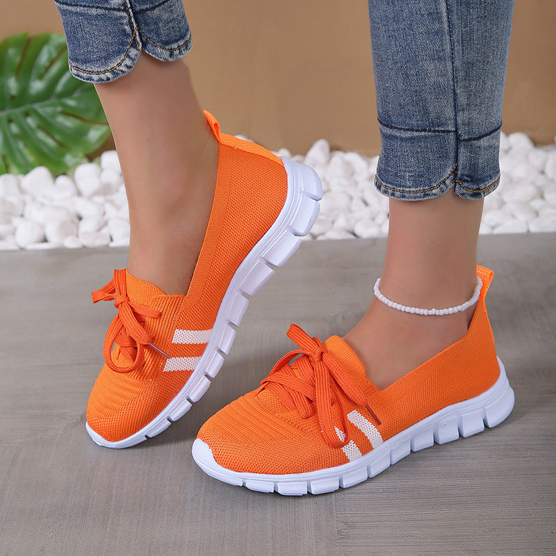Ortho Welt Lace-Up Mesh Shoes - Comfort And Style