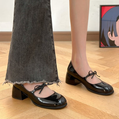 Ortho Welt Mary Jane Schuhe - Orthopedic Komfort Schleife