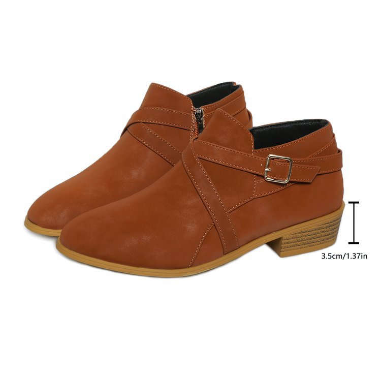 Ortho Welt Damen Lederstiefel – Orthopädisch & Reißverschluss