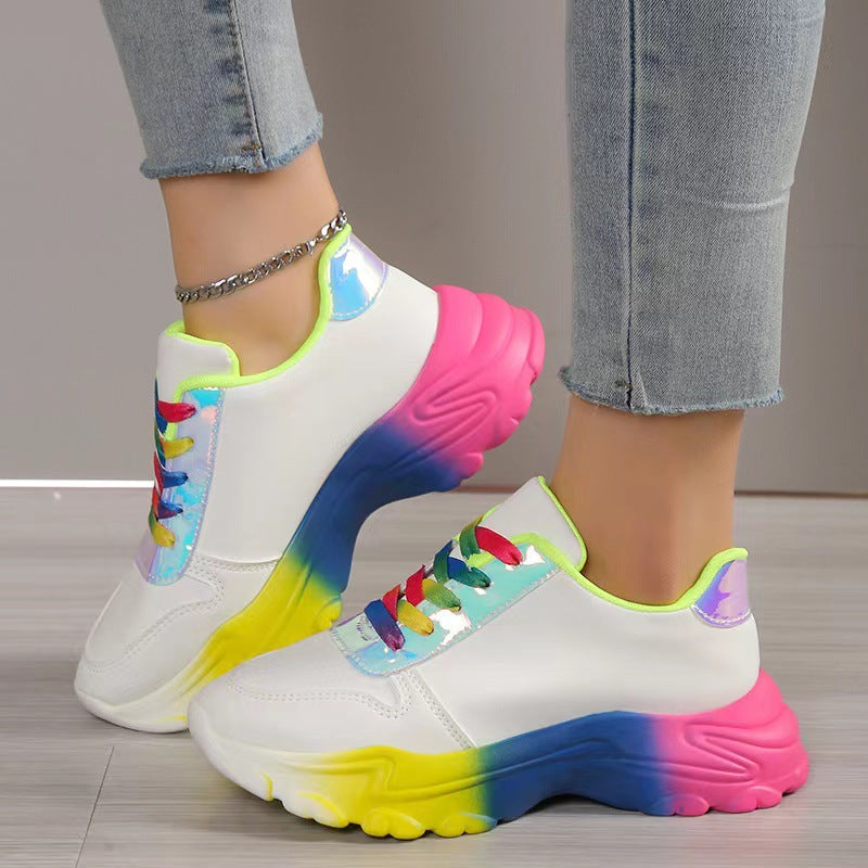 Ortho Welt Rainbow Sports Sneakers - Unique Style And Comfort