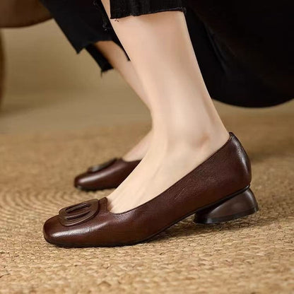 Ortho Welt Vintage Low Round Toe Shoes - French Elegance
