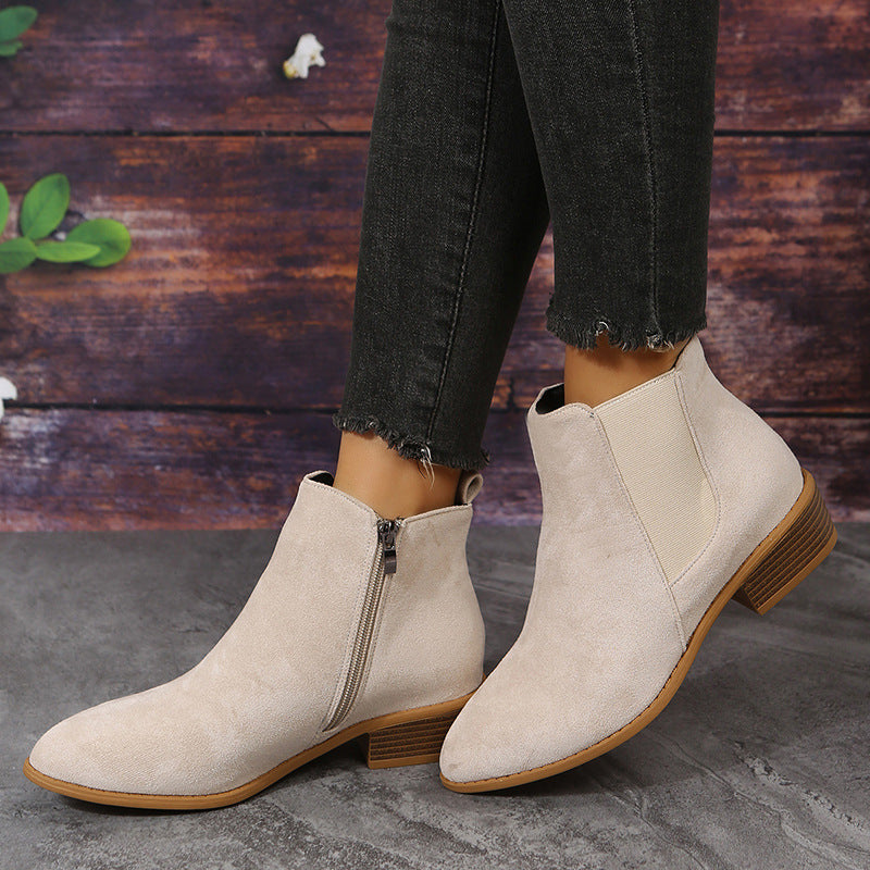 Ortho Welt Wildleder Ankle Boots - Orthopedic Komfort