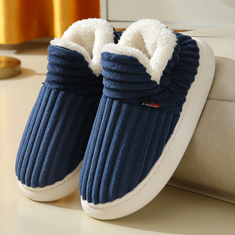 Ortho Welt Cord Slippers - Orthopedic Warm Comfort
