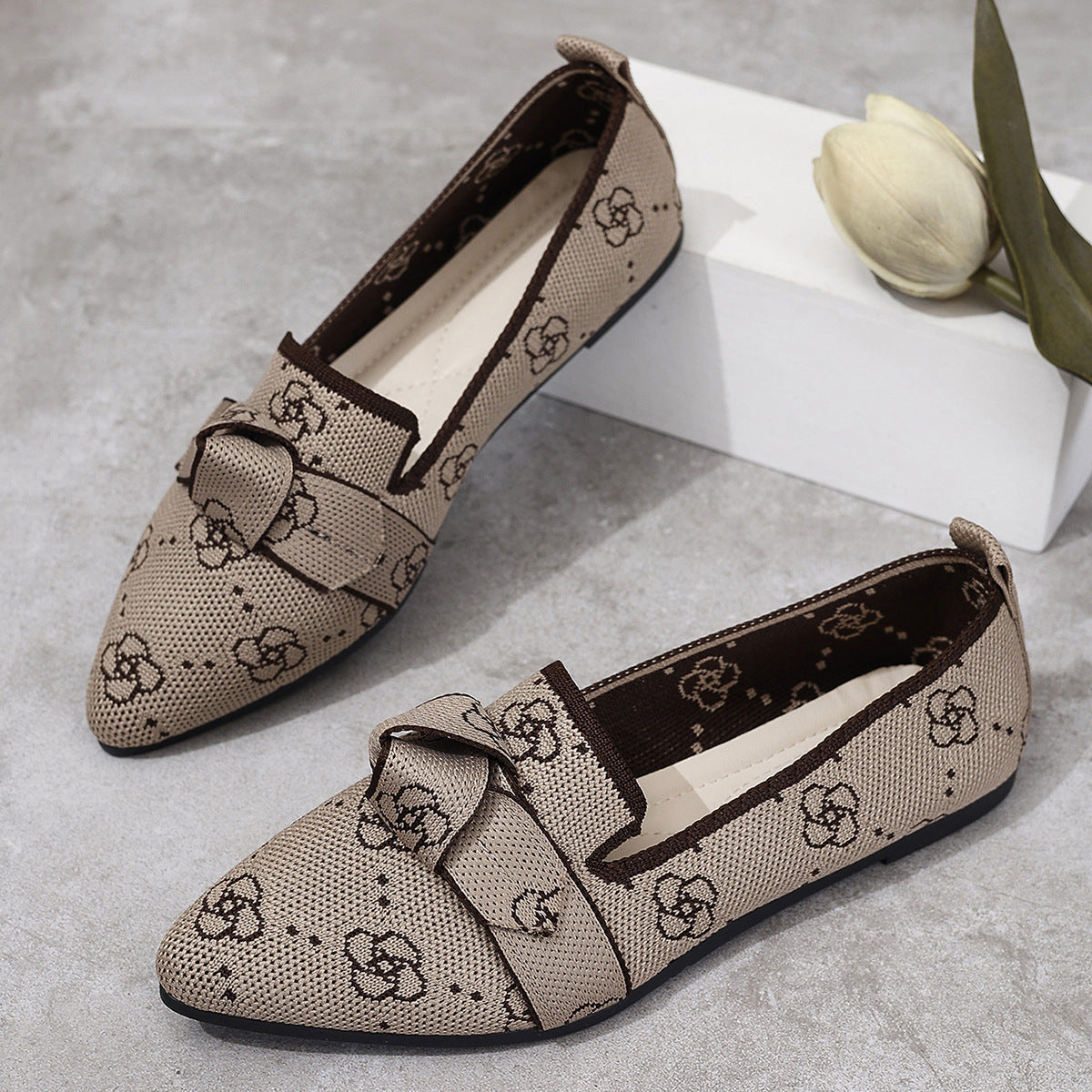 Ortho Welt Comfortable Non-Slip Knotted Loafers